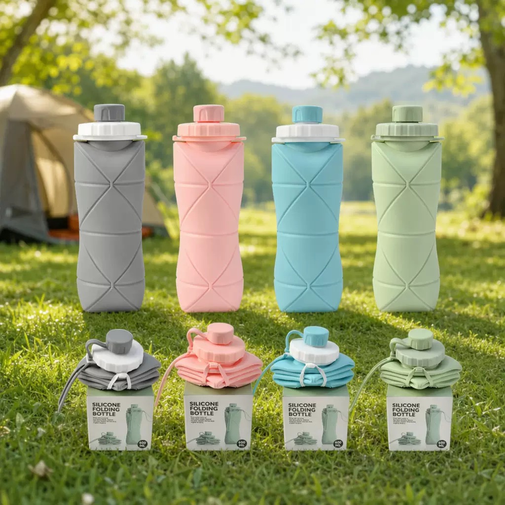 Silicone foldable bottle