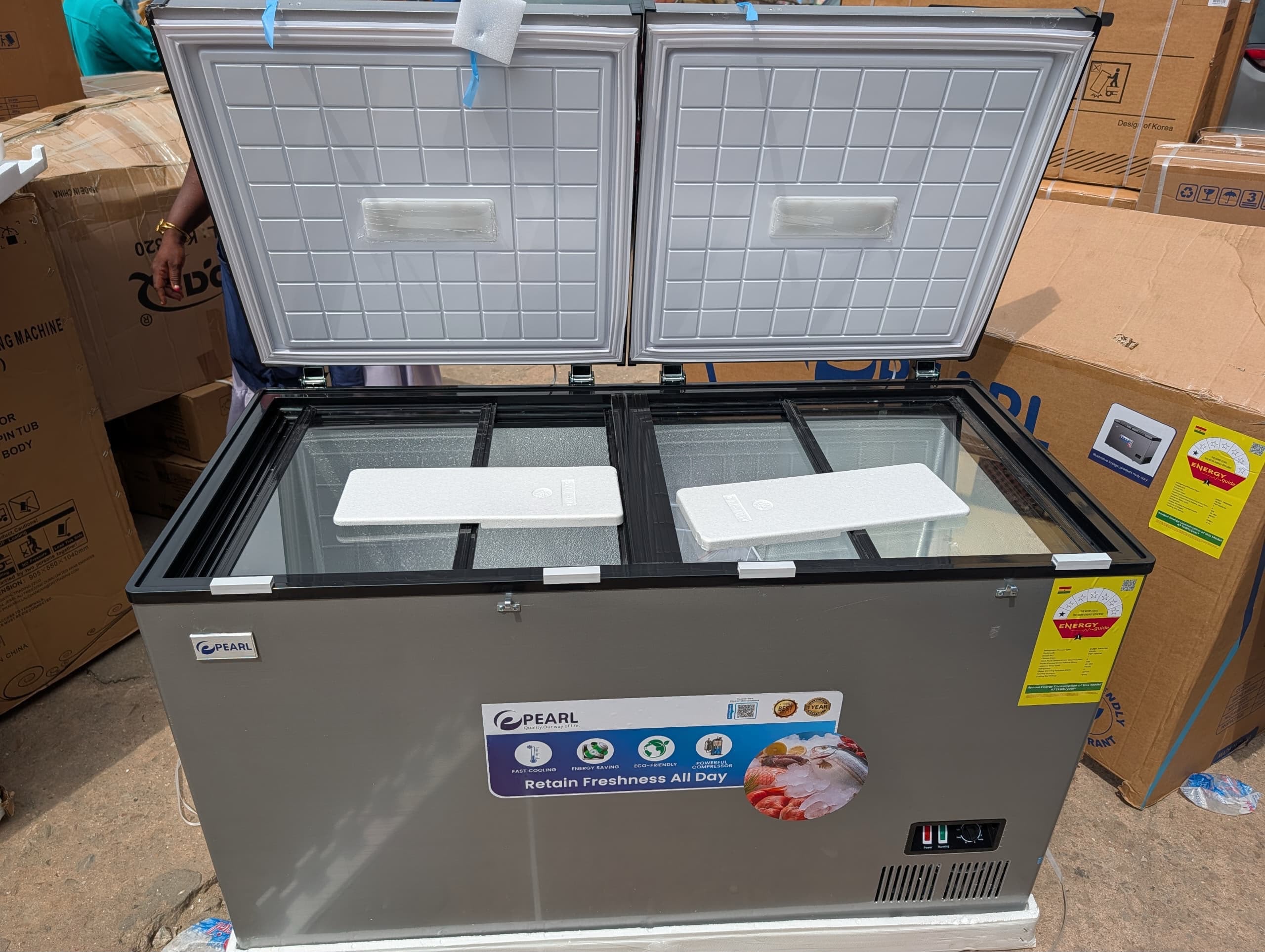 Pearl Double Door Chest Freezer