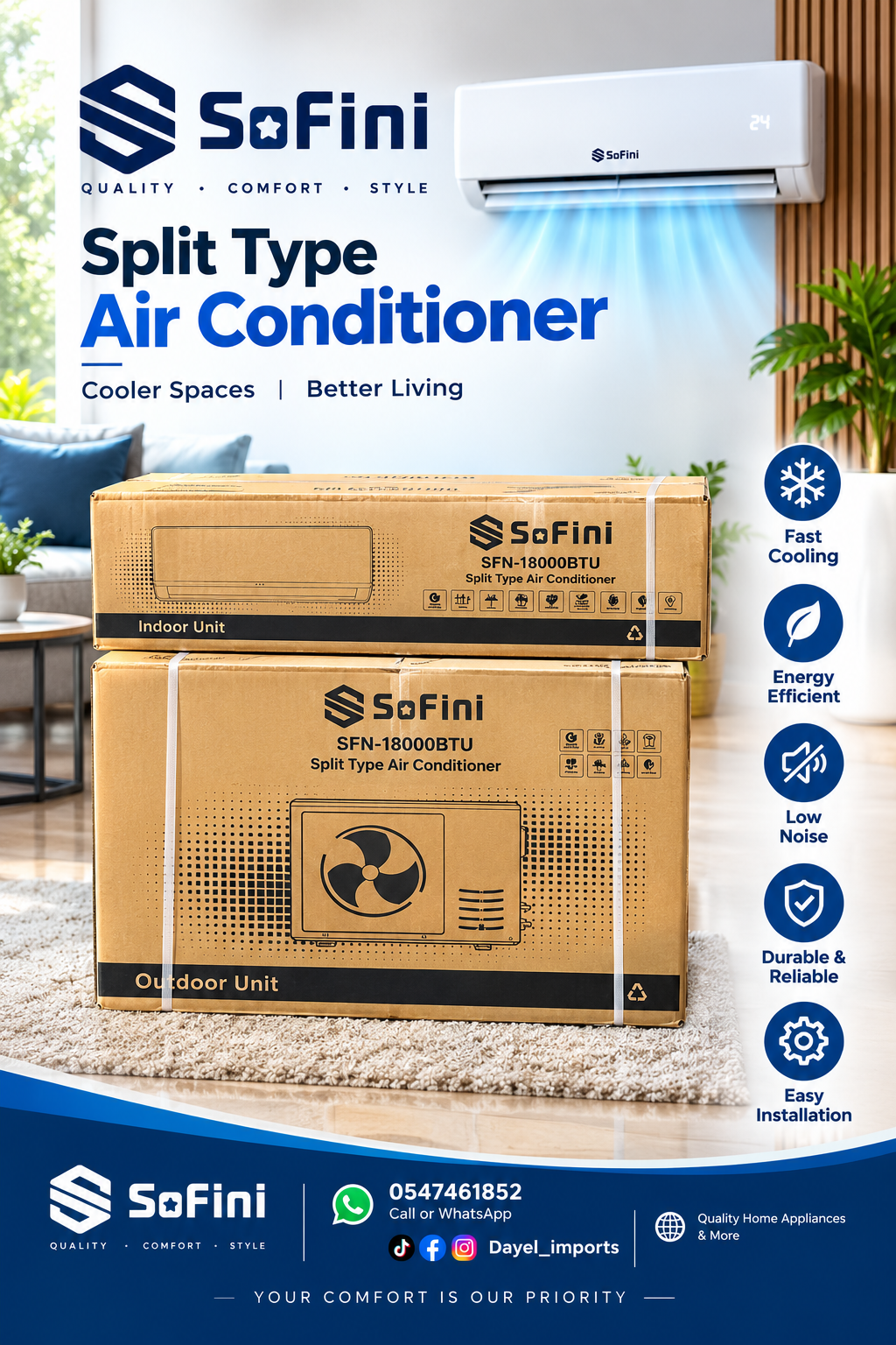 Sofini Split Air conditioner