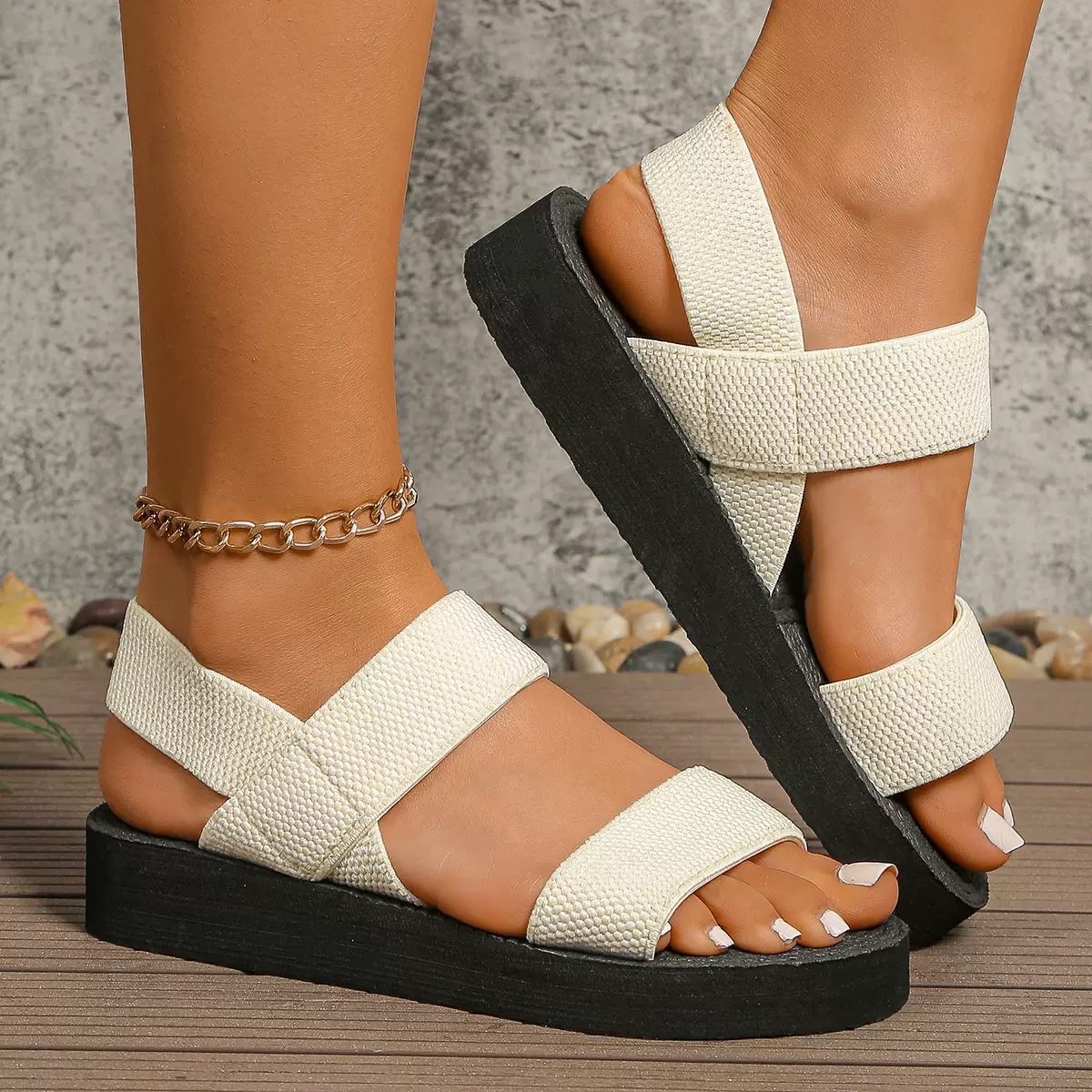 Ladies soft sole sandals