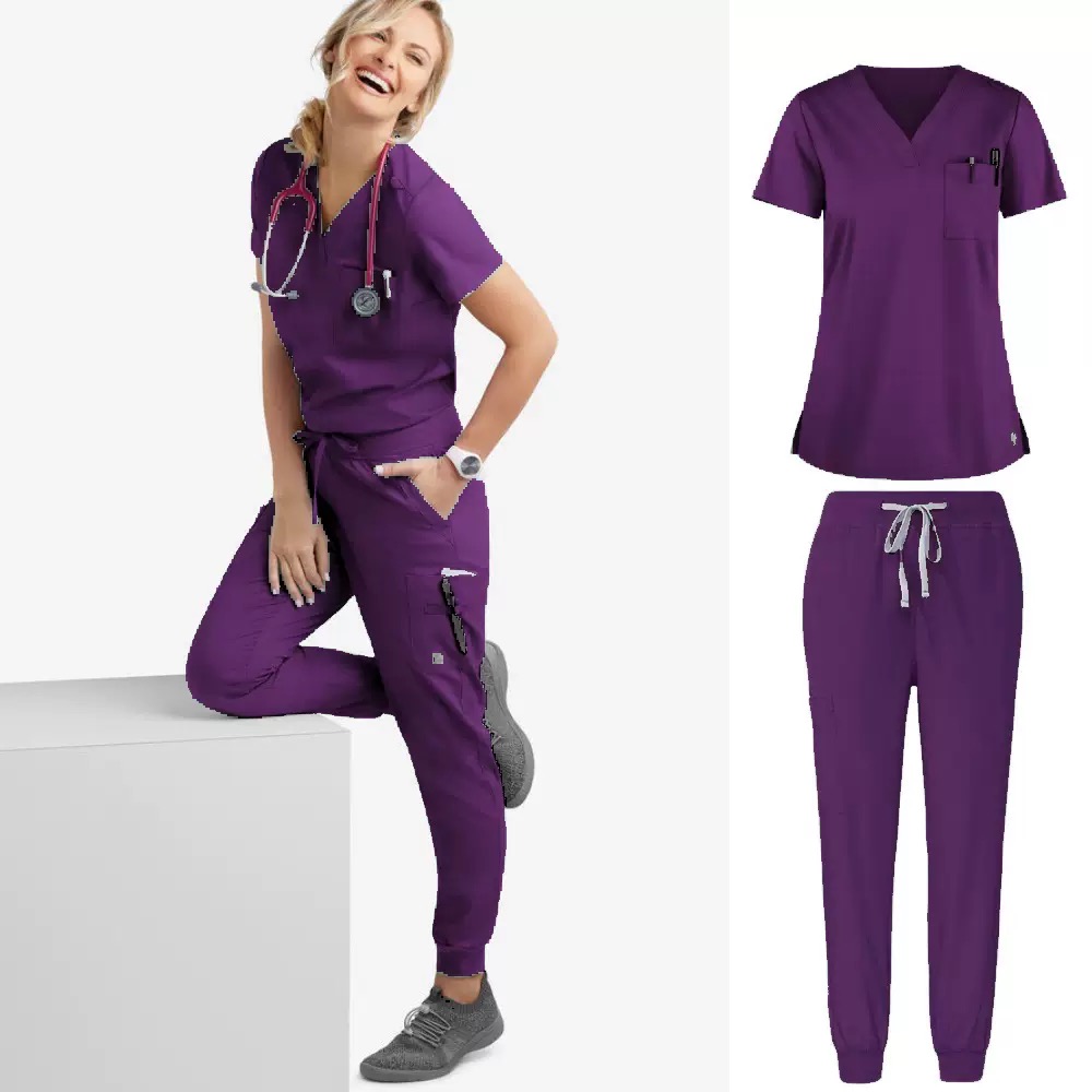 Hot selling 2-piece unisex medical scrub set